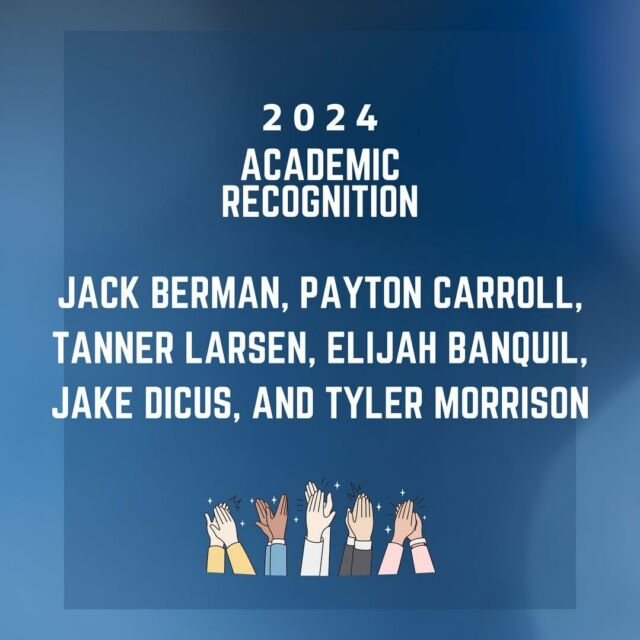 We are proud of our six players who have achieved the 2024 Academic Recognition Awards!