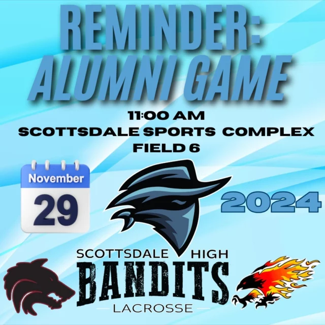 It's coming! Be ready! 
202 Alumni Game - Friday, Nov 29th | 11:00 am @ Scottsdale Sports Complex - field 6