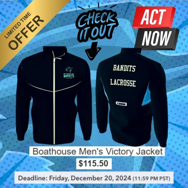 Get your SHS LAX Boathouse Jacket - Limited Time only!
order here: https://banditslax2024.itemorder.com/shop/product/45949659/