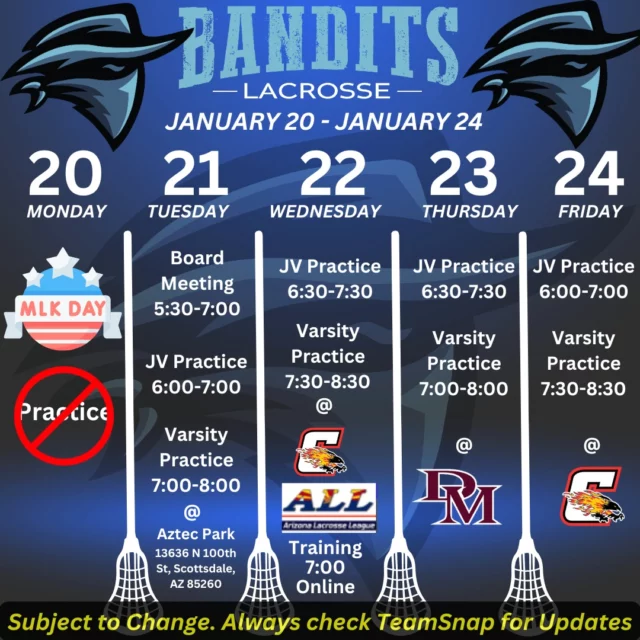 This week! Go Bandits!